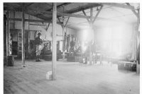 Interior of the officers overflow barracks for the ones without rooms of their own. For the 319th regiment officers only.