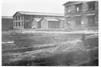 A view of what is called a company street, between companies and the barracks.